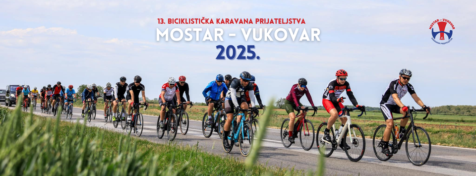 Mostar u ponedjeljak ispraća biciklističku karavanu prijateljstva “Mostar-Vukovar 2025.”
